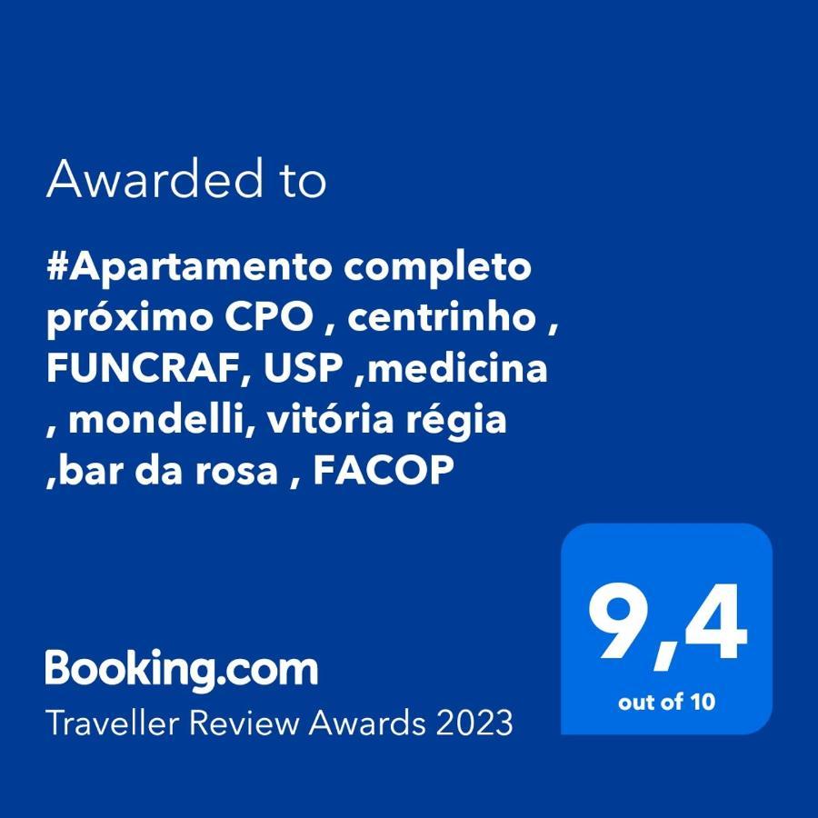 Appartement #Apartamento completo próximo CPO , centrinho , FUNCRAF, USP ,medicina , mondelli, vitória régia ,bar da rosa , FACOP à Bauru Extérieur photo